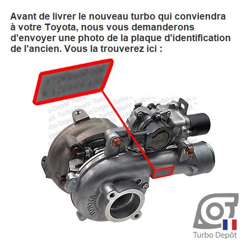 TurboDepot, identification du turbo sur application Toyota