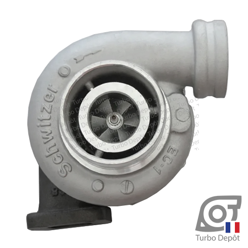 Turbo TR10536L pour BORGWARNER S100, 318166, 318279, face 1 sur DEUTZ 4.0 DIESEL type BF4M2012C et VOLVO PENTA MARINE 4.0 DIESEL type TAD420VE, 04254537, 04258205, 04254537KZ, 04258205KZ, 3802185, 20460944