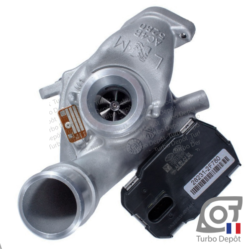 Turbo TR11533G pour BORGWARNER 5303-970-0357, face 1 sur HYUNDAI ix35 (2010 à 2015) et TUCSON (2015 à 2021) 2.0 DIESEL CRDi 136/185cv, 28231-2F780, 282312F780