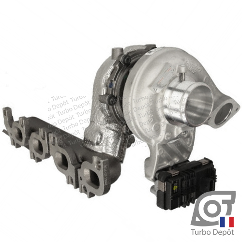 Turbo TR11579A pour GARRETT 853741, face 1 sur ALFA-ROMEO GIULIA (2015 à ce jour) et ALFA-ROMEO STELVIO (2017 à ce jour) DIESEL 2.2 D 190/210cv, 46338265, 71797459, 71798181