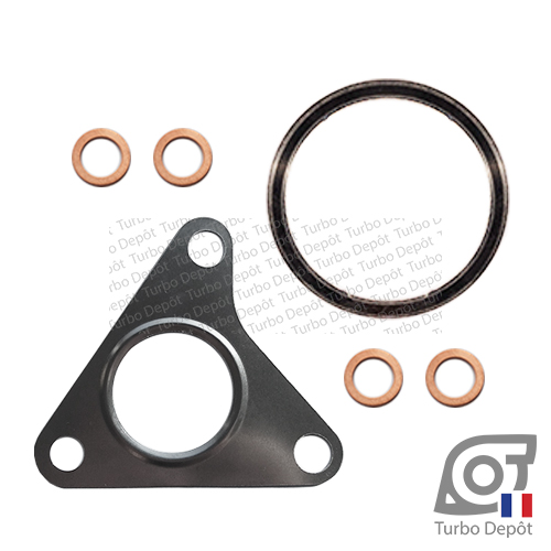 Pochette de joints PJ289Z pour GARRETT 857278-0003, 857278-0004, face 1 sur FIAT 500L (2012 à ce jour), FIAT 500X (2014 à ce jour), FIAT DOBLO (2010 à ce jour), FIAT FIORINO (2007 à 2017) et FIAT TIPO (2015 à ce jour) 1.3 D 95cv, 46340353, 71797416