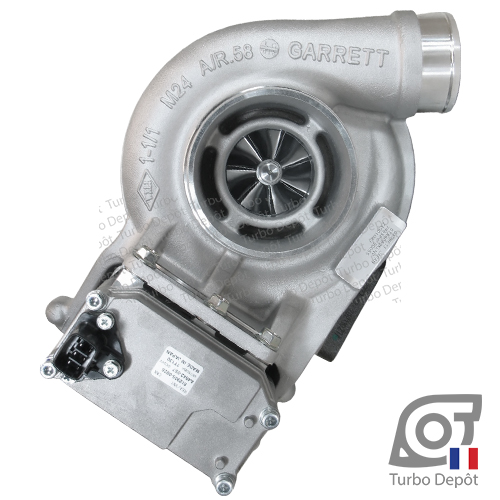 Turbo TR11607T pour Garrett 798389-0003, 798389-0004, 798389-0005, face 1 sur PELLE et EXCAVATEUR CASE, HITACHI, ISUZU, JCB moteur 7.8D type 6HK1, 48004889, 8980964170, 8980964171, 8980964172, 8980964175, 8982609300, 8982609301, SH0113700C, marque GARRETT 798389-5003S, 798389-5004S, 798389-5005S