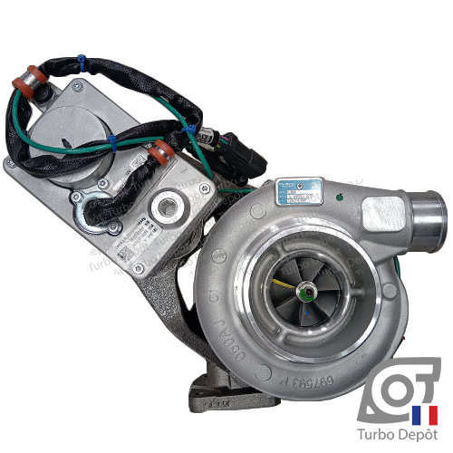 Turbo TR11621L pour BORGWARNER 175903, 177347, 178750, face 2 sur JOHN DEERE, CLAAS, RENAULT AGRICULTURE, 175903, 177347, 178750, 478750, 13009900026, 1300-990-0026